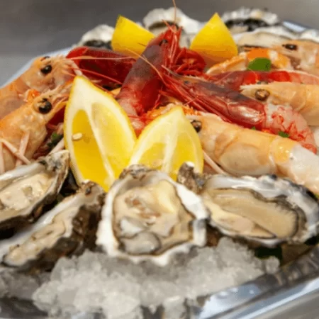 il silver plateau del miglior ristorante di pesce di Torino