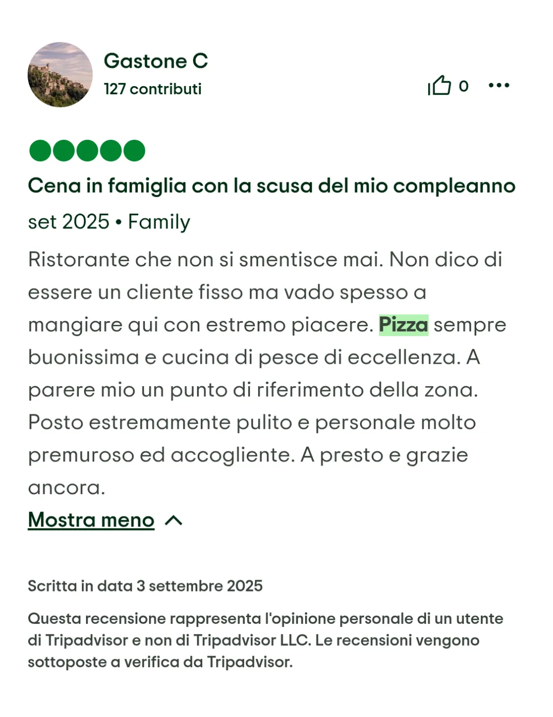 Pizzeria Torino Casale 93 Recensione