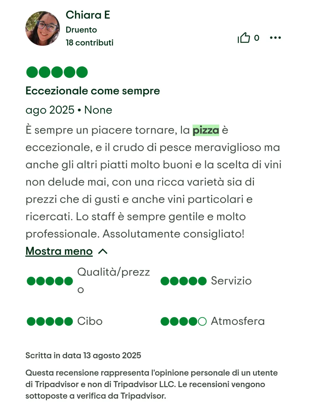 Pizzeria Torino Casale 93 Recensione